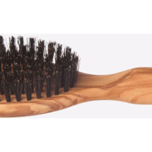 Kostkamm Haarbürste Olivenholz, 17 cm