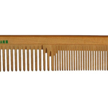 Kostkamm Haarschneidekamm Holz grob - fein, 19 cm