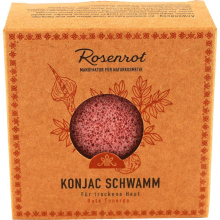 Rosenrot Konjac Schwamm - Rote Tonerde