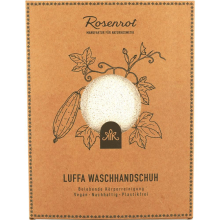 Rosenrot Luffa Waschhandschuh